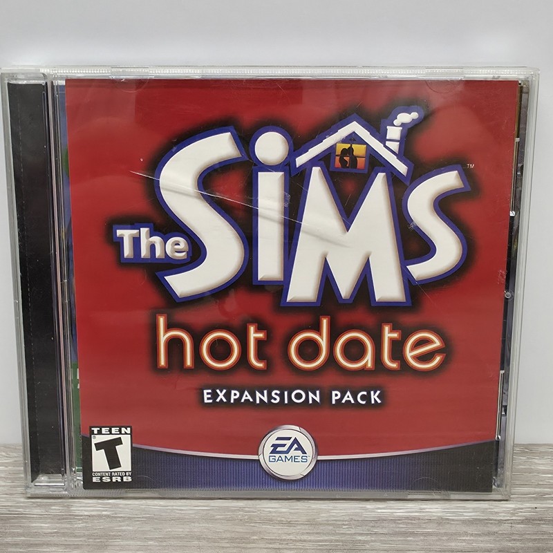 The Sims Hot Date Expansion Pack Computer Game CD-ROM Media