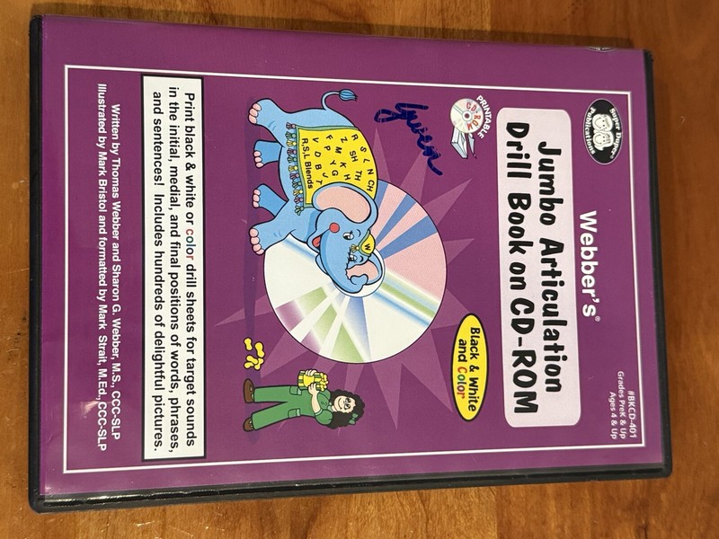 Super Duper Webber Jumbo Artic Drill Book on CD ROM New Excellent Mint Condition gallery
