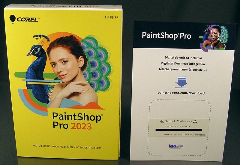 Corel PaintShop Pro 2023 Full Version Win Box Perpetual License + Manual PDF Original Box NEW