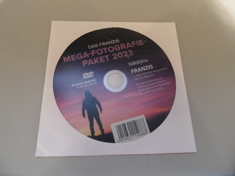 FRANZIS Mega Fotografie-Paket 2023 DVD-ROM – Neu in Papierhülle + Code´s