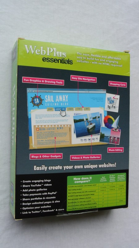 BRAND NEW SEALED Serif WebPlus Essentials Web Design Tool - 13564 gallery