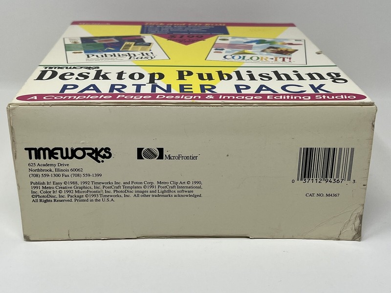 Timeworks Publish-It Color-It Desktop Publishing Rare Bundle for Macintosh gallery
