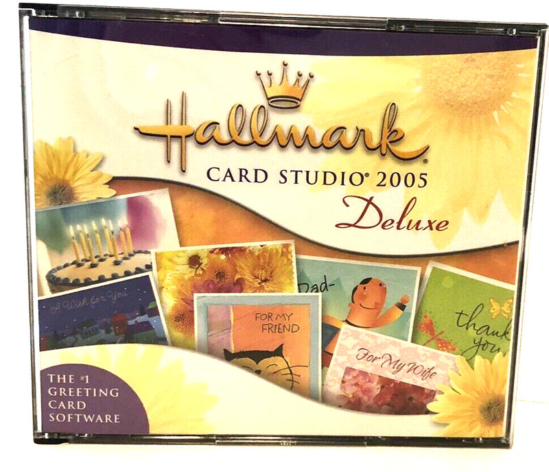 Hallmark Card Studio 2005 Deluxe (PC, 2004)  3 DISC SET - Excellent Condition