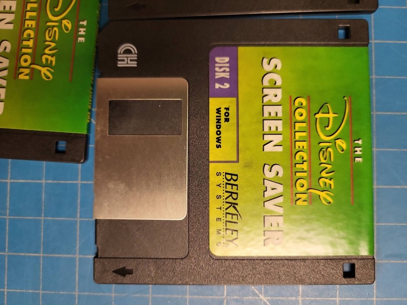 Vintage The Disney Collection Screen Saver Windows 3.5 Floppy Berkeley Systems gallery