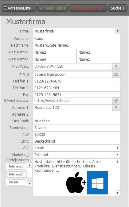 RECHNUNGSPROGRAMM WARENWIRTSCHAFT FAKTURA APPLE MAC WINDOWS DIENSTLEISTUNG gallery
