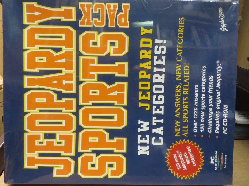 CD ROM VINTAGE 1990’s SOFTWARE-SEALED-UNUSED ” JEOPARDY SPORTS PACK “