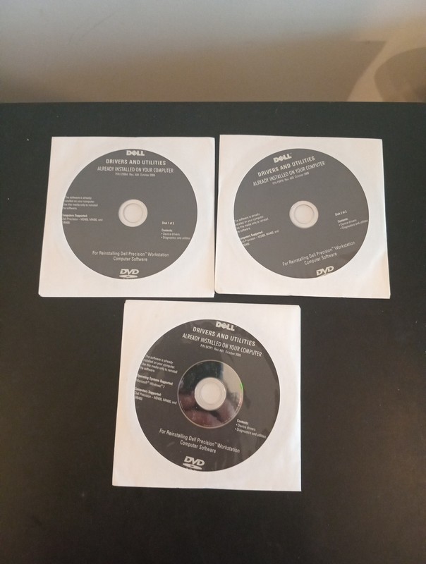 Dell Drivers and Utilities October 2009 Disc P/n's X799M, P3F76, 5X7P1