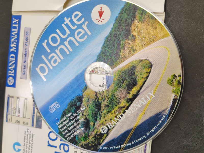 VTG Rand McNally Route Planner Software PC CD ROM 2001 Windows 95 98 2000 READ gallery