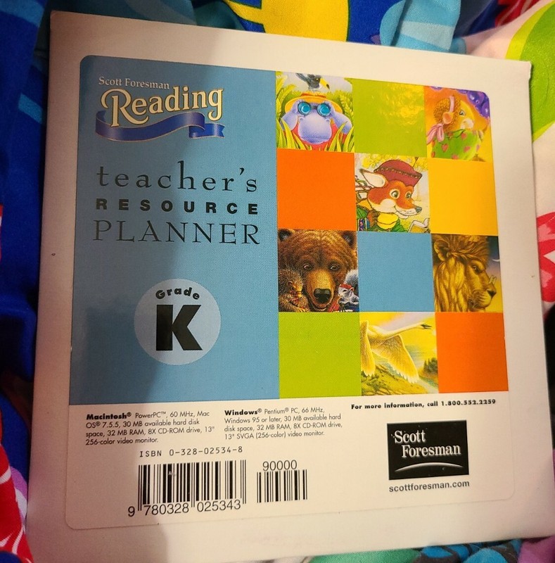 Scott Foresman Reading: Teacher’s Resource Planner Grade K PC MAC CD lesson tool