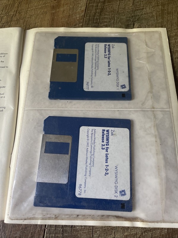 Vintage Lotus 123 Release 2.3 for Software 3.5" Format Rare WYSIWYG Diane Zack gallery