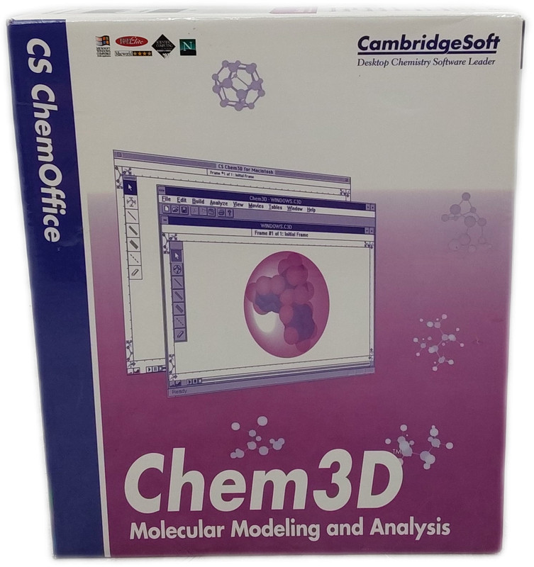 CambridgeSoft CS Chem3D Molecular Modeling Analysis Software CD gallery