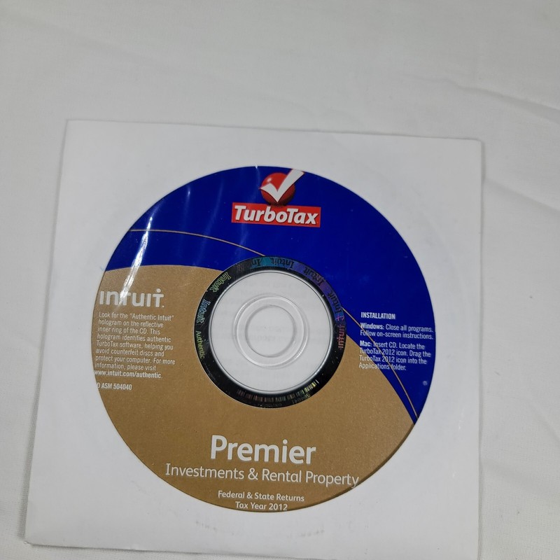 2012 TurboTax Premier, Investment And Rental Property. Fed and State. Intuit gallery