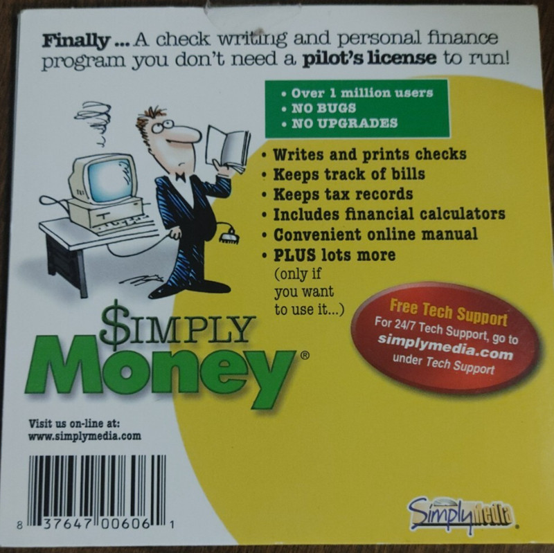 Simply Money Writes Your Checks and Keeps Your Books PC CD Rom-Rare-SHIPS N 24HR gallery