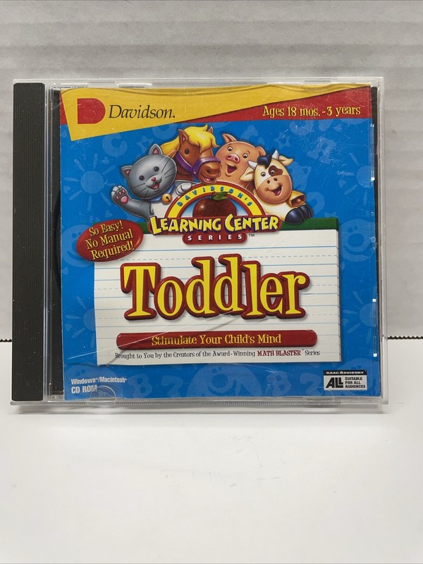 Davidson Learning Center Toddler (PC Windows/Mac) CD ROM