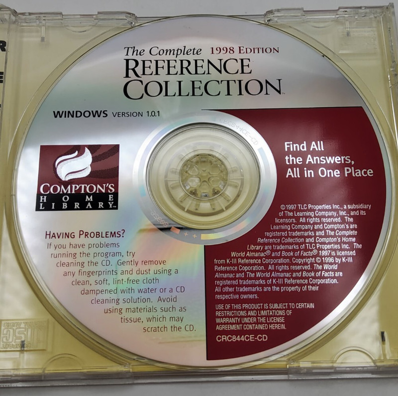 Compton's Home Library The complete reference Library ~ 1997 PC CD-ROM ~ VTG gallery