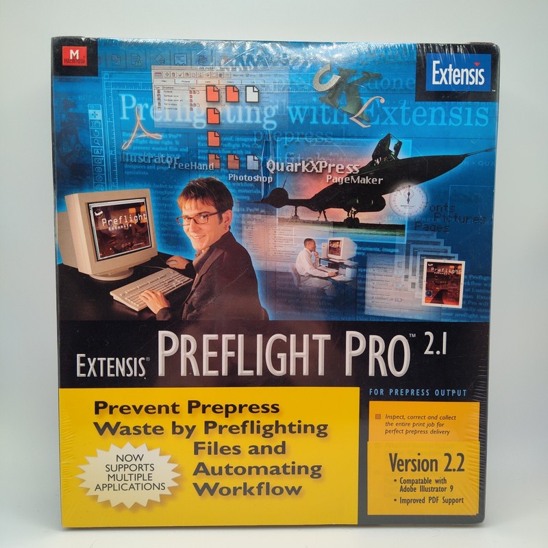 Rare Brand New Sealed 1988 Extensis Preflight Pro 2.1 Package Collectible