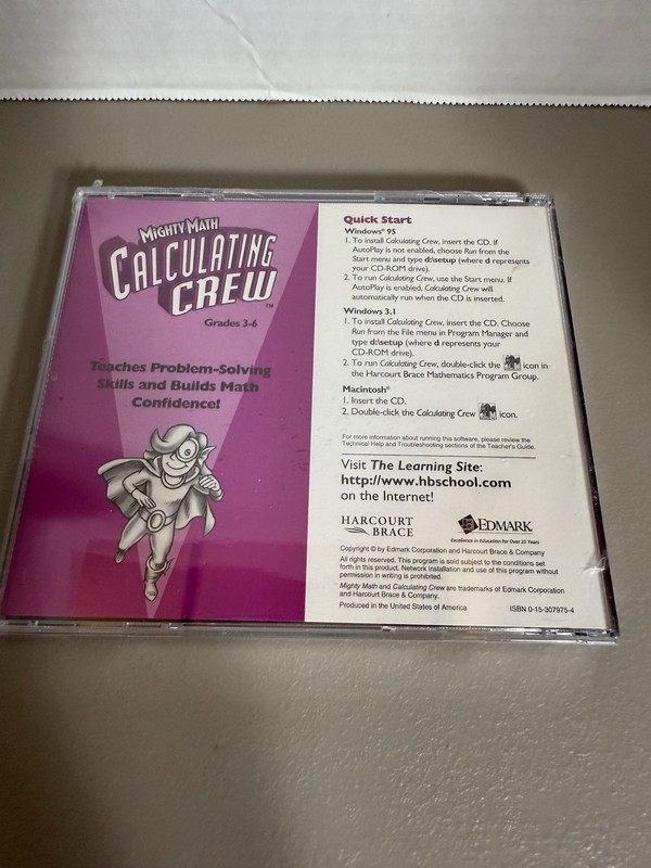 Lot 2 Vintage Math Advantage "Number Heroes & Calculating Crew" CD Grades 3-6 gallery