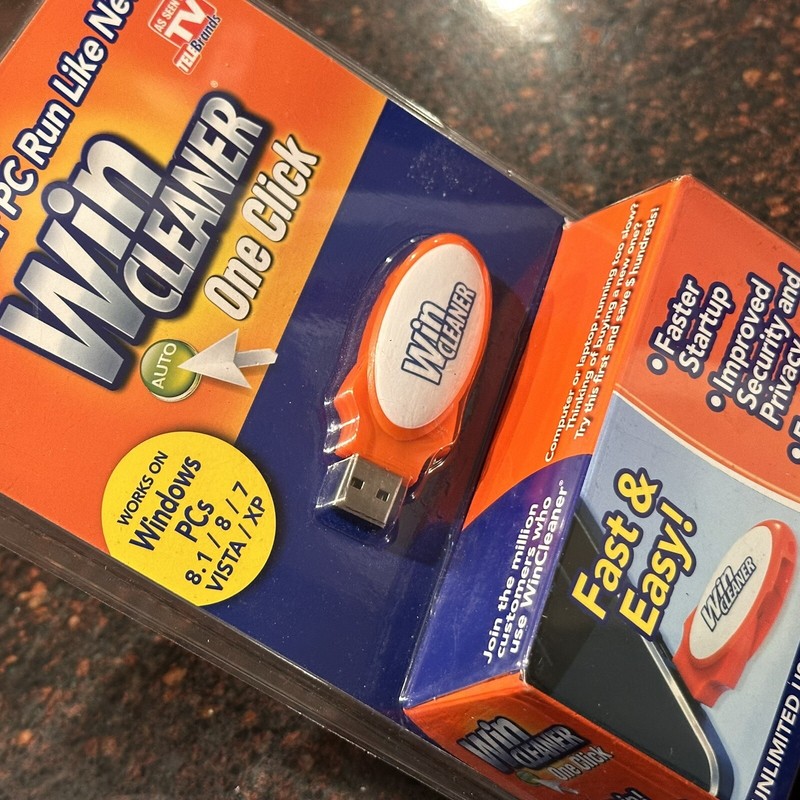 Win Cleaner One Click PC Cleaner USB As Seen On TV Increase Speed Security NEW gallery
