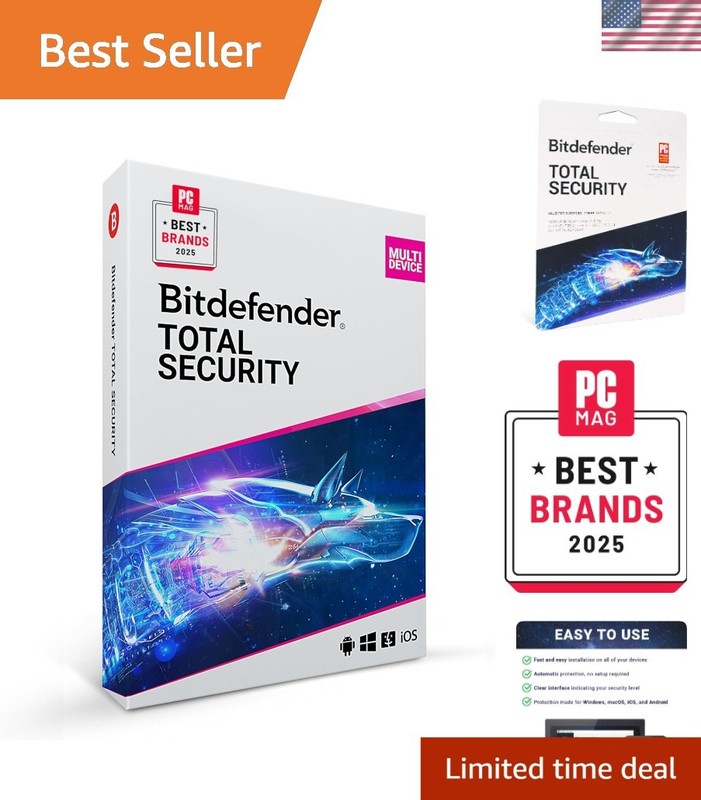 Complete Antivirus & Internet Security Suite – Total Security 2025 for 5 Devices