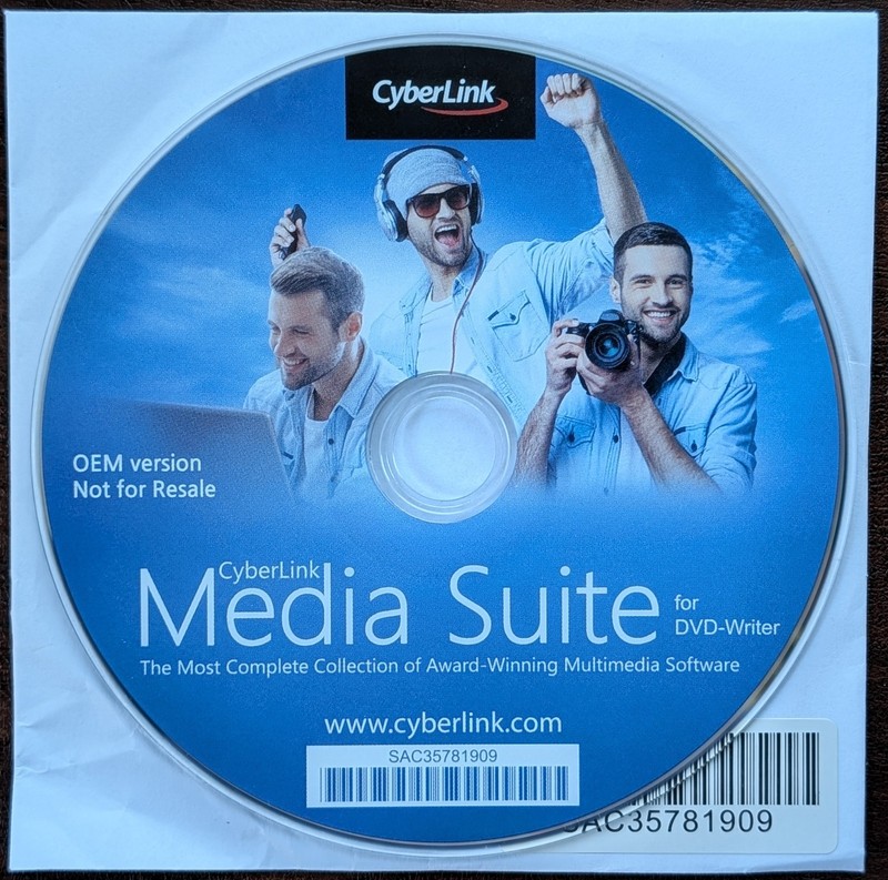 CyberLink Burning Media Suite OEM Version for DVD-Writer – Multimedia Software