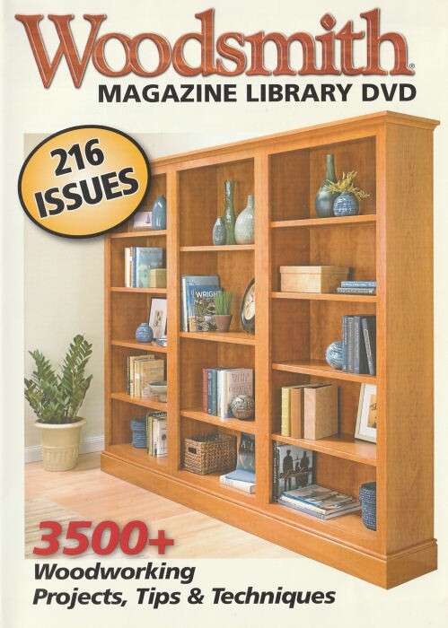 WOODSMITH MAGAZINE LIBRARY DVD. 216 ISSUES 3500+ WOODWORKING PROJECTS