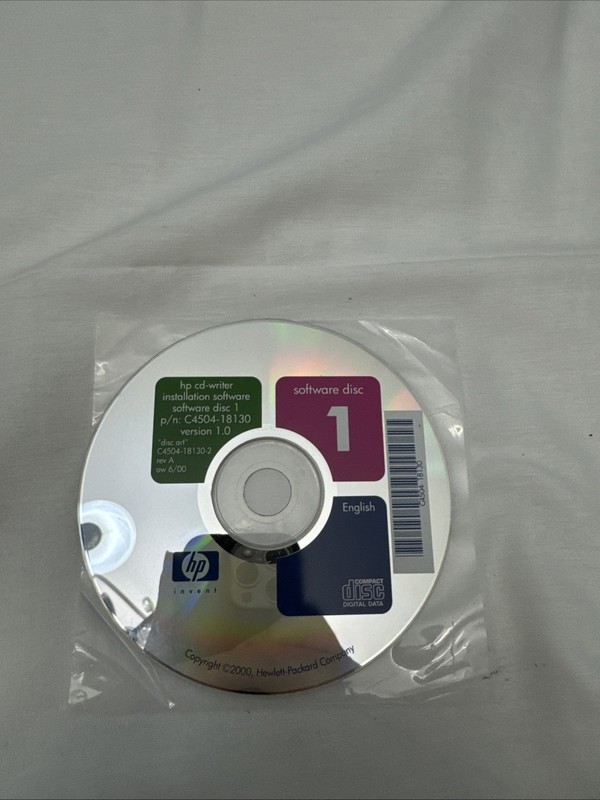 HP Invent CD-Writer Installation Software Disc Only