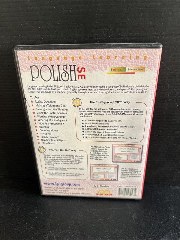 OOP POLISH SE: Fast-Paced CBT (CD-ROM Mac/PC + Digital CD) Language Learning gallery