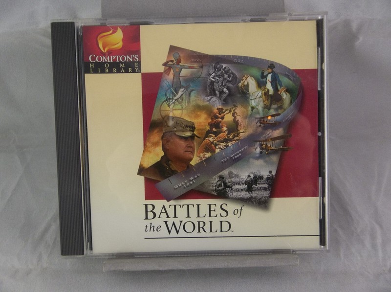 Compton’s Home Library Battles Of The World 1996 PC CD-ROM Software