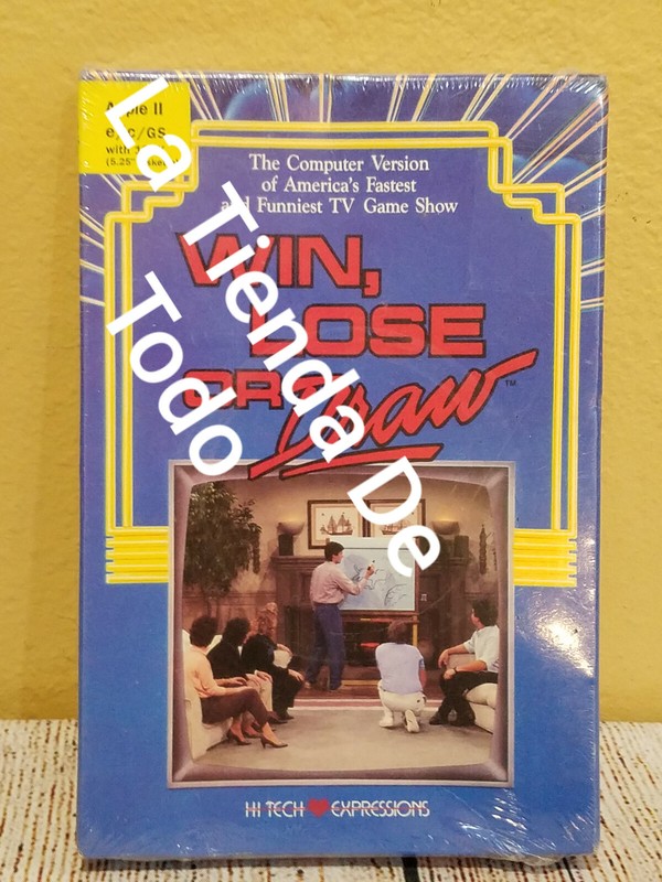 WIN, LOSE, DRAW GAME 5.25″. 5-1/4 IN DISKETTE SEALED FOR APPLE ii COMPUTER READ