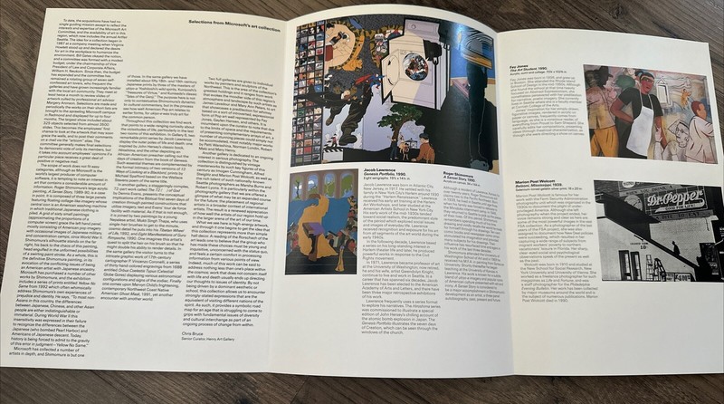 The Art of Microsoft Pamphlet Henry Art Gallery 1993 Trifold gallery