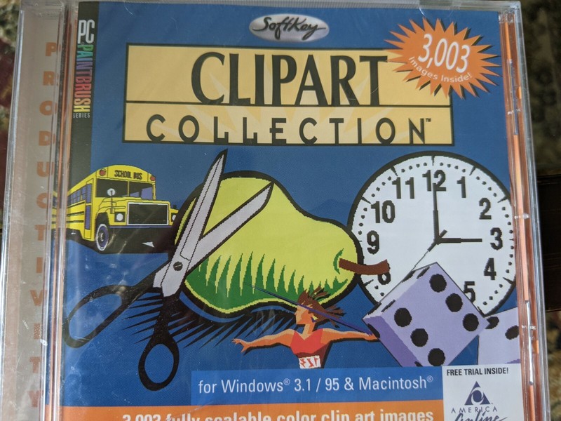 WINDOWS PC Paintbrush Clip Art Collection SOFTKEY