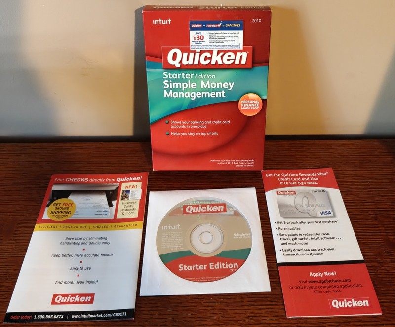 Intuit Quicken Simple Money Management, Starter Edition, 2010 (Retail Version)