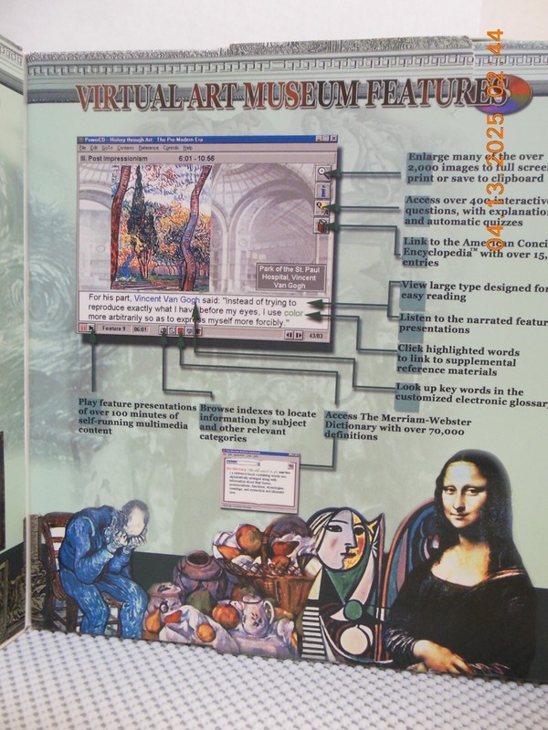 Art 1998 Home Library Collection Virtual Art Museum 4 CD-ROMs Fogware gallery
