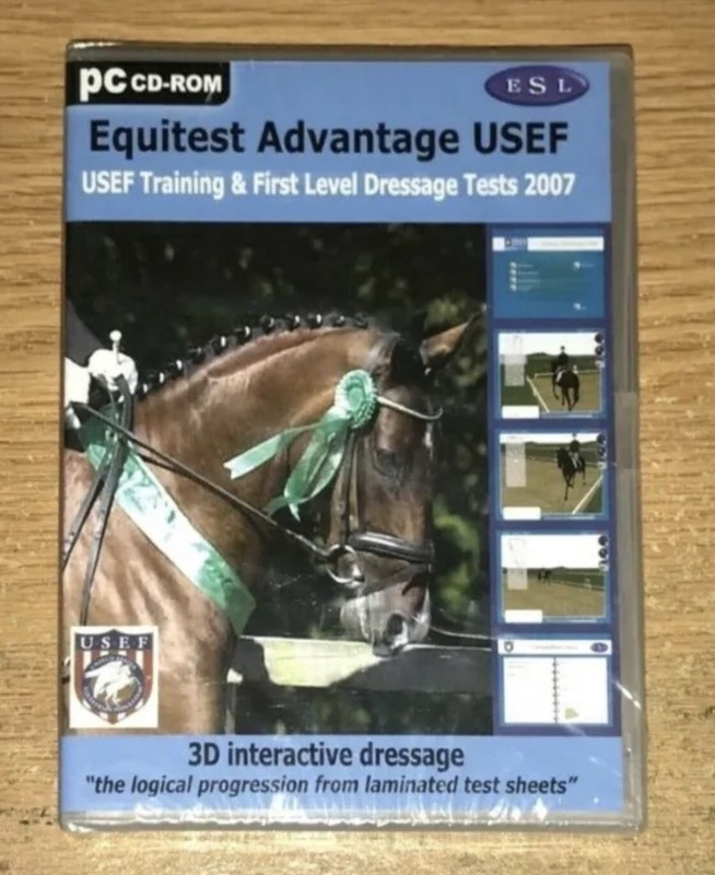 New PC CD ROM Horses EQUITEST ADVANTAGE USEF Training Tests 3D Interactive 2007