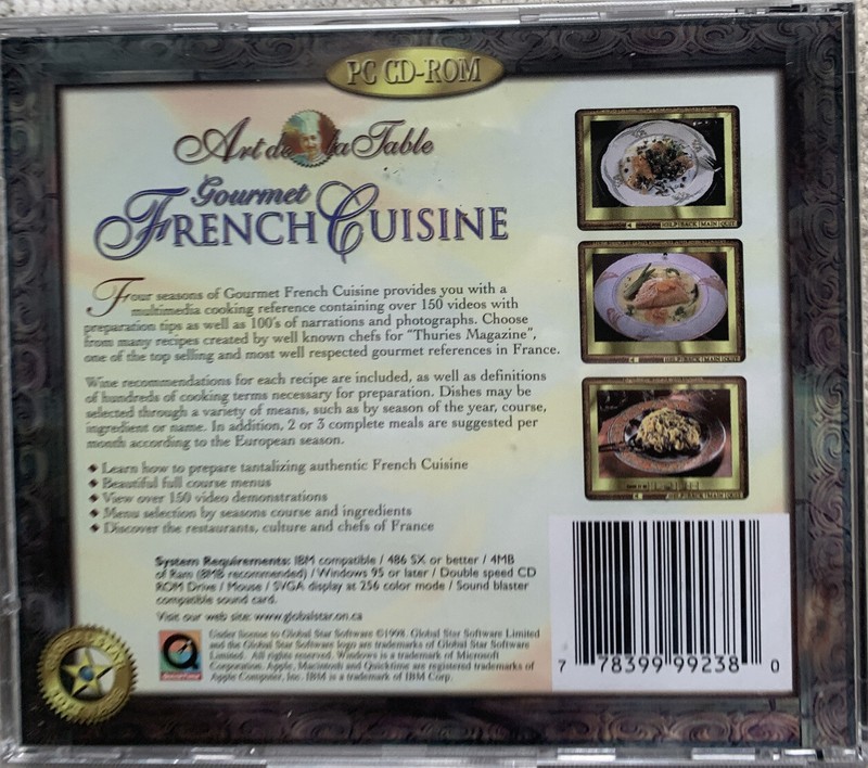 ART de la TABLE: THE FOUR SEASONS OF FRENCH CUISINE CD/ROM gallery