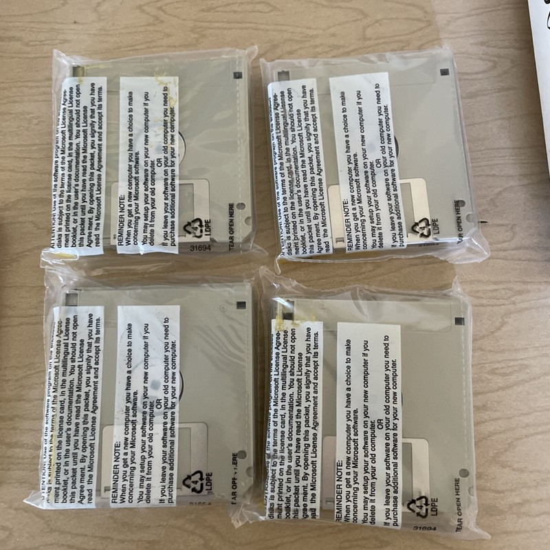 Vtg Microsoft Operating System Windows NT Version 3.1 Disks Some Sealed Packs gallery