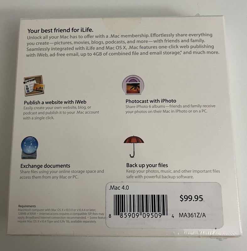 Apple Mac 5.0 Software Share iPhoto iMovie++. Your life On the Internet (NEW) gallery