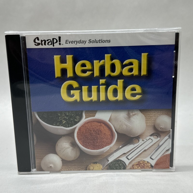 Snap! Herbal Guide CD-ROM PC Medicines Natural Healing Ailments NEW SEALED