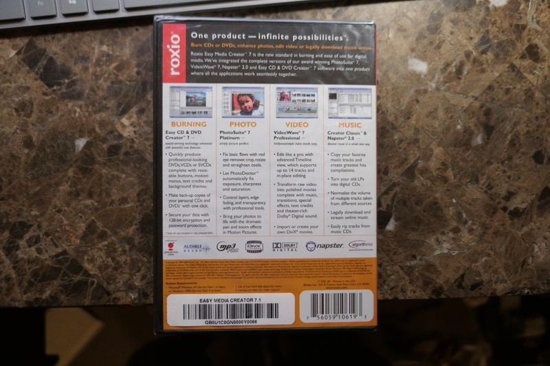 Roxio Easy Media Creator 7 Digital Media Suite NEW SEALED gallery
