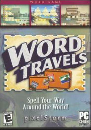 Word Travels PC CD spelling letters vocabulary definition solitaire world game!