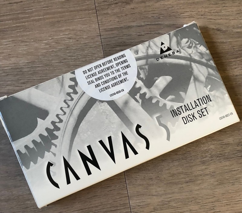 Sealed Deneba CANVAS Installation Disk Set – 3.5″ Floppy Discs