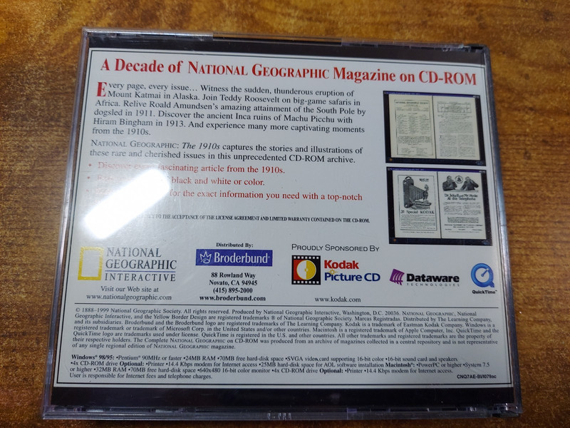 Vintage National Geographic Magazine The 1910s 3 Part Interactive CD-ROM Set gallery