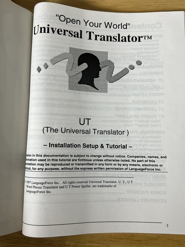Universal Translator (Windows 95 CD-ROM, 642573363092) 25 Languages World First gallery
