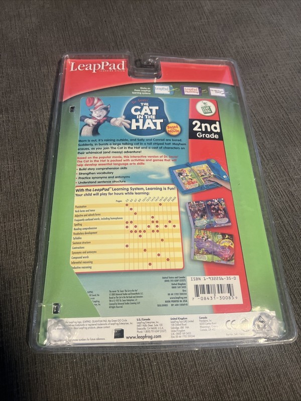 Leap Frog LeapPad Dr Seuss The Cat in the Hat 2nd Grade Reading Book gallery