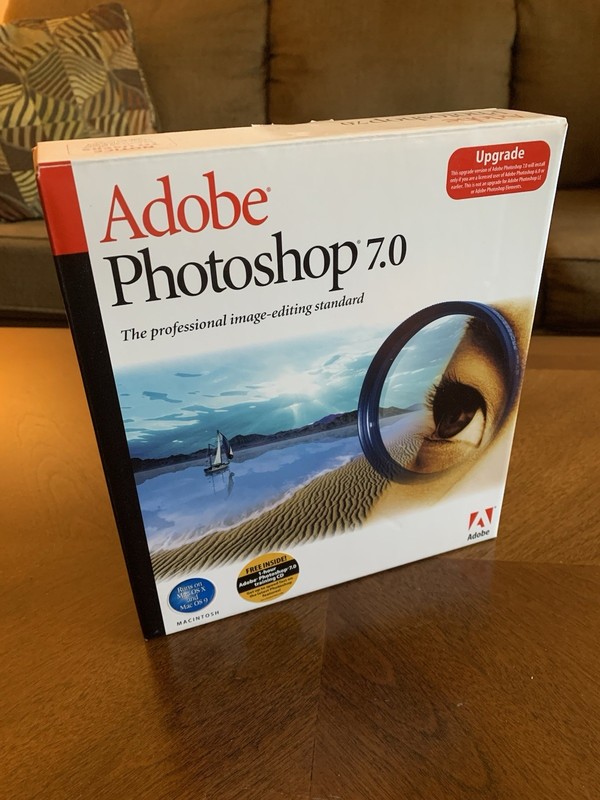Adobe Photoshop 7.0 Upgrade Software For Mac OS9 and OSX PowerPC