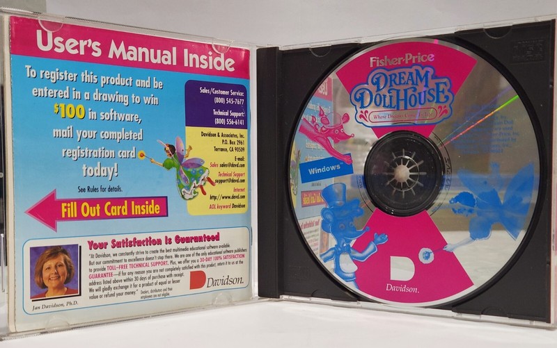 Fisher Price Dream Dollhouse Where Dreams Come to Life PC Windows 95 CD-ROM Kids gallery