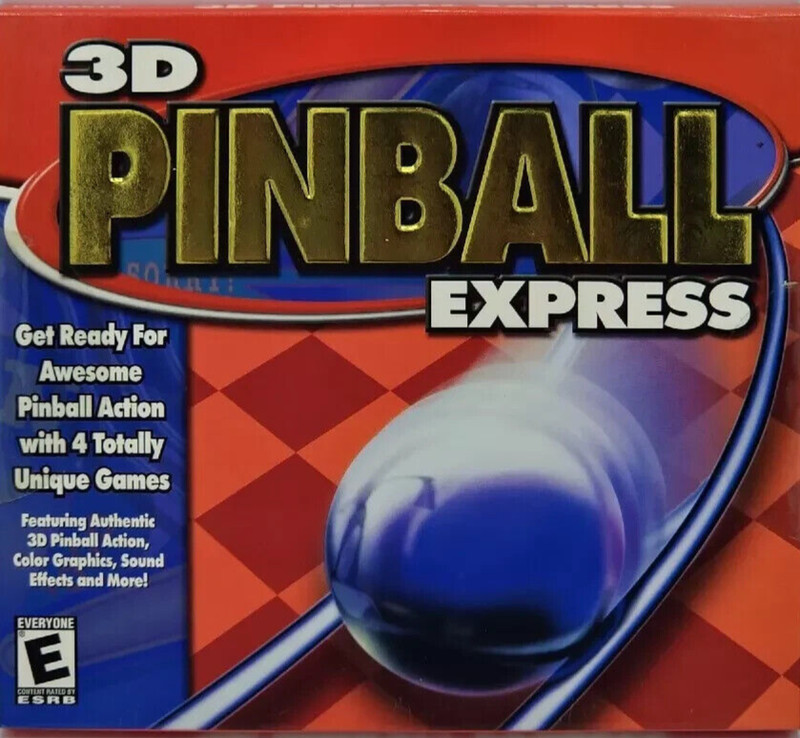 3D Pinball Express PC CD ROM Sealed Rated E NetZero 4 Unique Games #N30