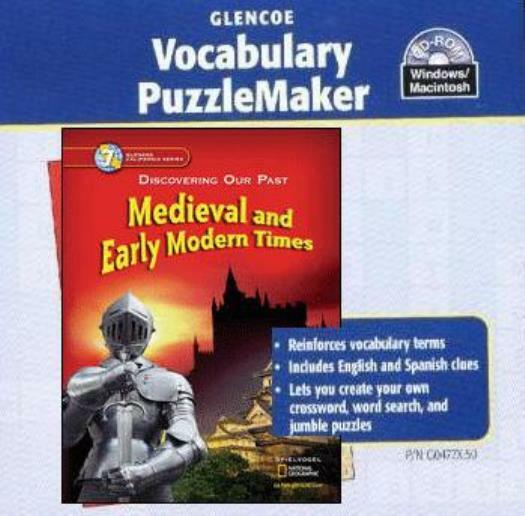 Glencoe Social Studies: Discovering Our Past Vocabulary Puzzlemaker PC MAC CD