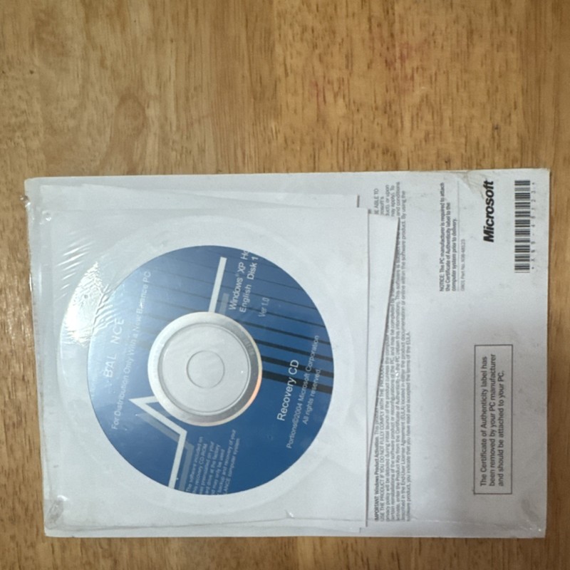Microsoft Windows XP Home Edition Recovery CD English for Balance PC sealed gallery