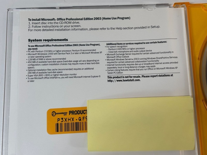 Microsoft Office Professional Edition 2003 Home Use Program CD With Keycode gallery